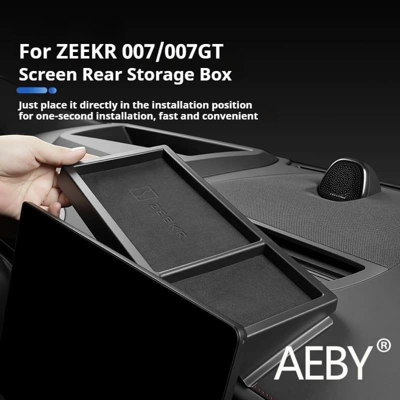 AEBY For ZEEKR 007/007GT 2024 2025 Center Console Organizer Box Dashboard Storage Tray Anti-Slip Anti-Rattle Car Accessories