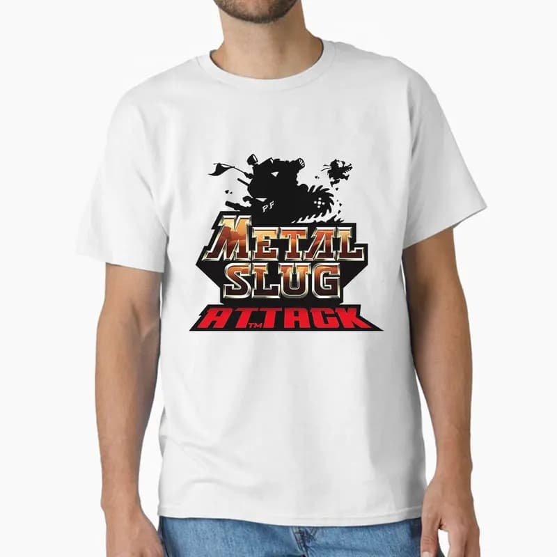 Metal Slug Game T Shirt 0731 Vintage Arcade Graphic Tee Retro Military Action Shooter printed Short Sleeve Casual Streetwear