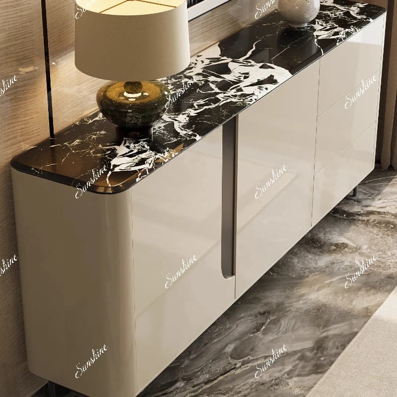 Italian minimalist side cabinet, living room locker against the wall side cabinet, modern simplicity