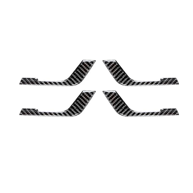 For 08-13 Toyota Highlander Car Interior Modification Carbon Fiber Inner Handle Decorative Sticker