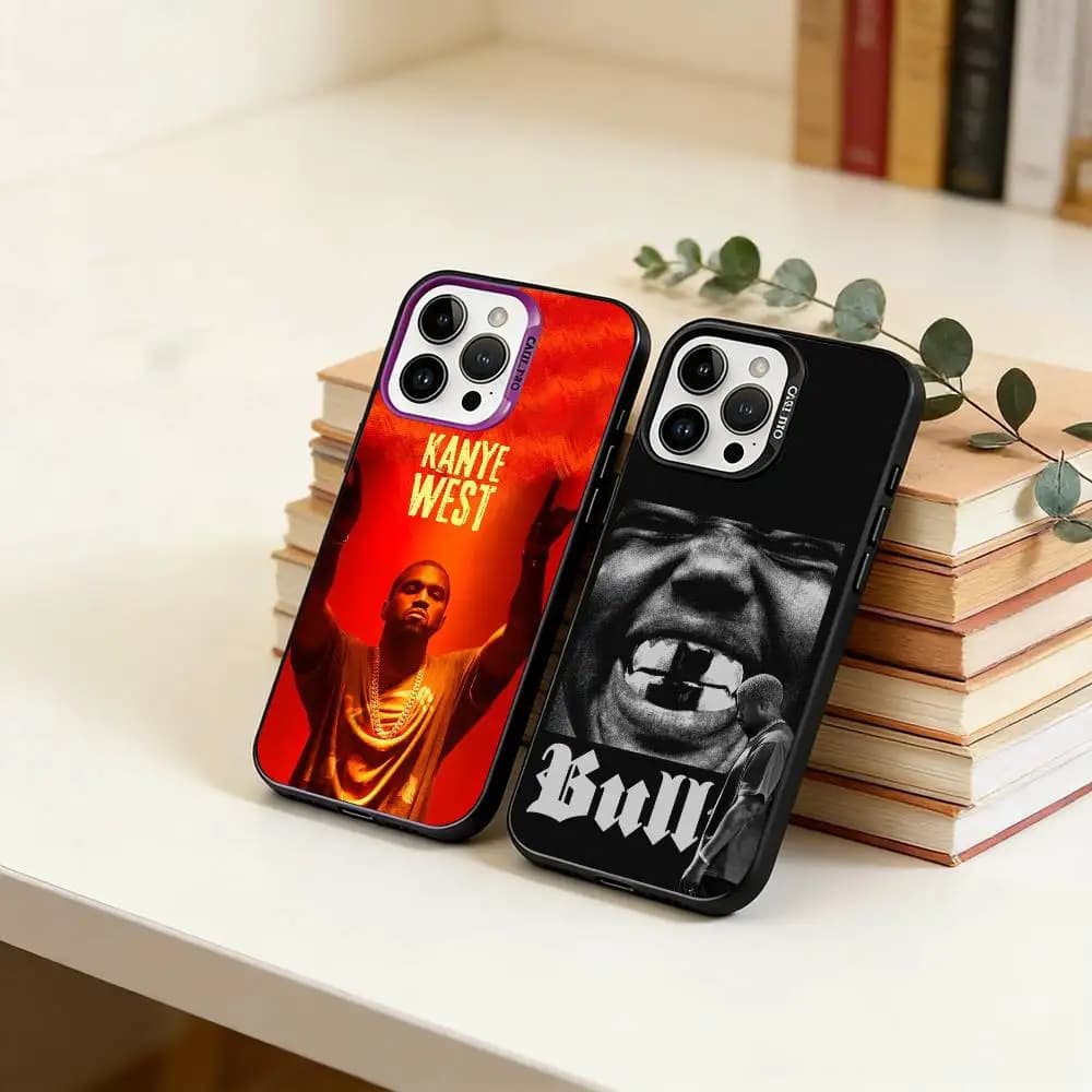 Ye-Ye BULLY  Phone Case For iPhone 17,16,15,14,13,12,11 Plus,Pro Max,XS,Colorful Silver Black Cover
