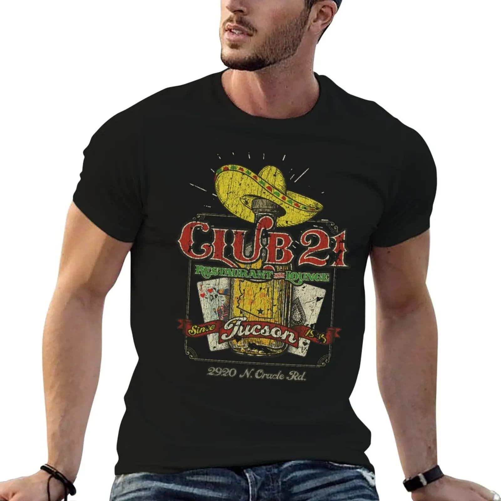 Club 21 Tucson T-Shirt baggy shirts graphics mens designer clothes
