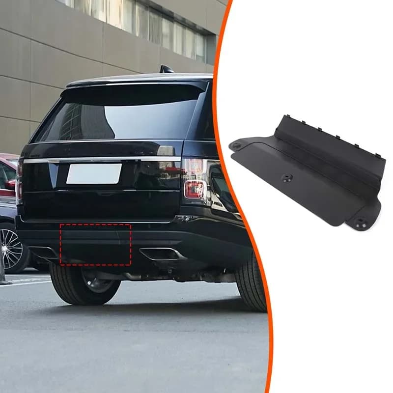 ABS Black For Land Rover Range Rover Vogue 2013-2021 Car Rear Bumper Trailer Covers Decorative Stickers Car accessories LR056298
