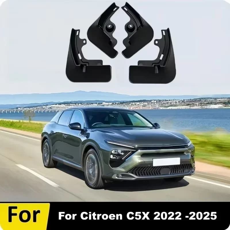 Car Front Rear Fender For Citroen C5 X Versailles C5X 2025-2023 Mud Flaps Splash Guards Mudguards Baking Paint Mudflap Body Kits