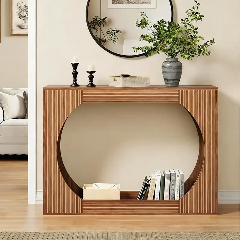 Vintage Mid Century Console Table With Storage Design Premium Practical Console Table Elegant And Grand Console Meuble Furniture
