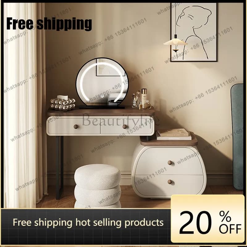 LJY Makeup Small Dressing Table Modern European Vintage Service Dressing Table Beauty Cosmetics Mesa De Maquillaje Trendy Furnit
