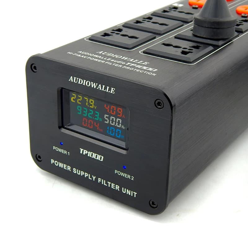 【Hot】3000W 15A Audio Noise AC Power Filter For HIFI Audio System 15A Overload Protector EU UK US AU Standard power Socket Outlet