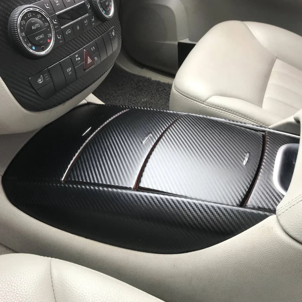 Carbon Fiber Interior Trim Sticker For Benz R Class W251 2006-2017 Central Console Gear Shift Panel Door Handle Cover Trim