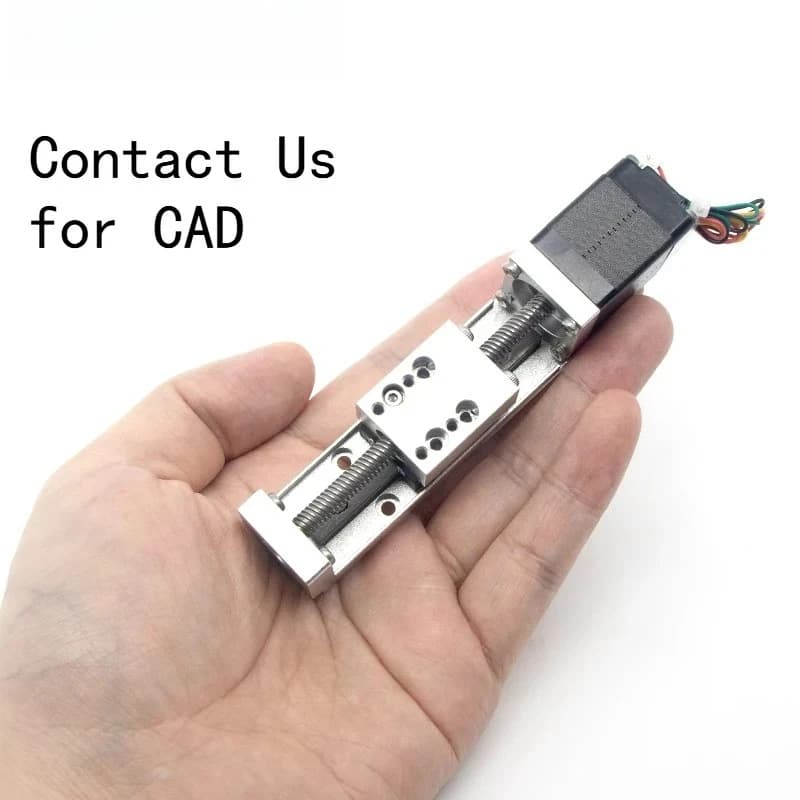 Mini Nema8 40mm Stroke Ball Screw Slide Linear Guide Rail Motion Module DC T-type Motorized Linear Stage CNC Sliding