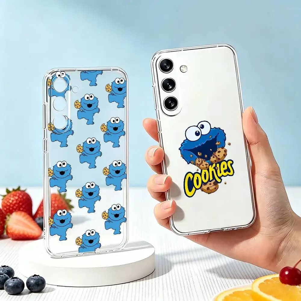 Cartoon Cookie M-Monster  Phone Case For SamsungA10,12,20,21S,30,31,40,50,51,52,70,71 Transparent Cover Gift