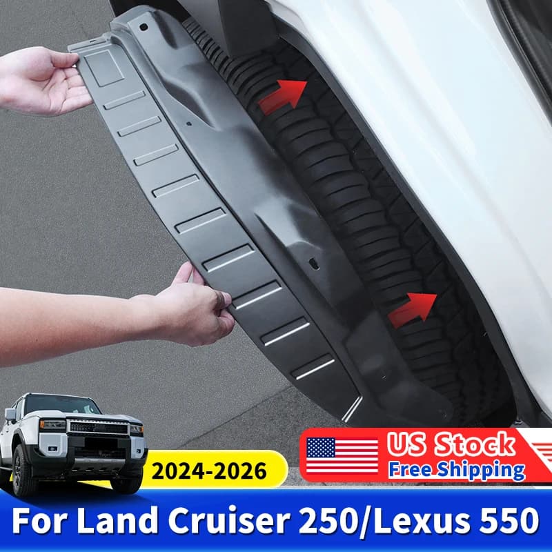 For Toyota fj Land Cruiser Prado 250 LC250 2024 2025 Lexus 550 Rear Fender Anti-mud Splash No Drilling Required Car Accessories