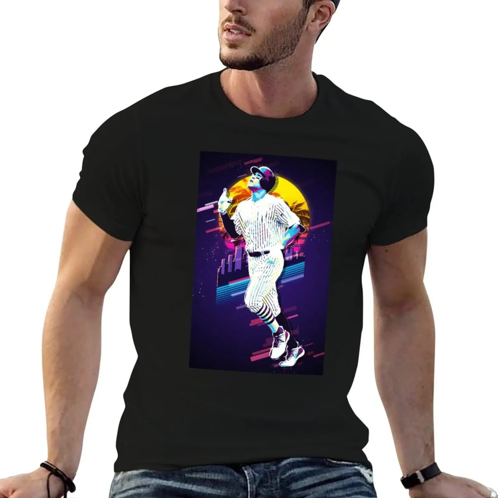 aaron judge T-Shirt valentines clothes anime clothes mens funny t shirts