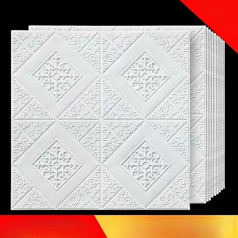 Wall Paper Self-adhesive 3D Stereoscopic Ceiling Wall Stickers Living Room Bedroom Wall Renovation Moisture-proof Stickers