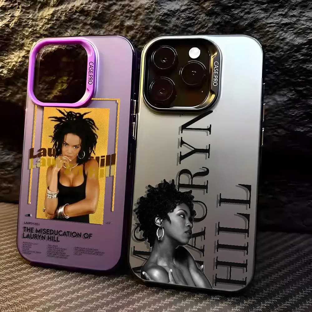 L-LaurynS H-HillS Phone Case For iPhone 18 17 16 15 14 13 12 Pro Max Air Colorful Matte Laser Aurora Shockproof