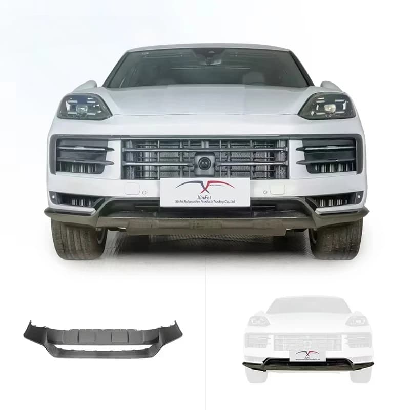Car Bumper Modification Carbon Fiber Front Lip Front Spoiler Suitable for Porsche Cayenne 9Y0.2 2024 up OE GT Body Kit Upgrade
