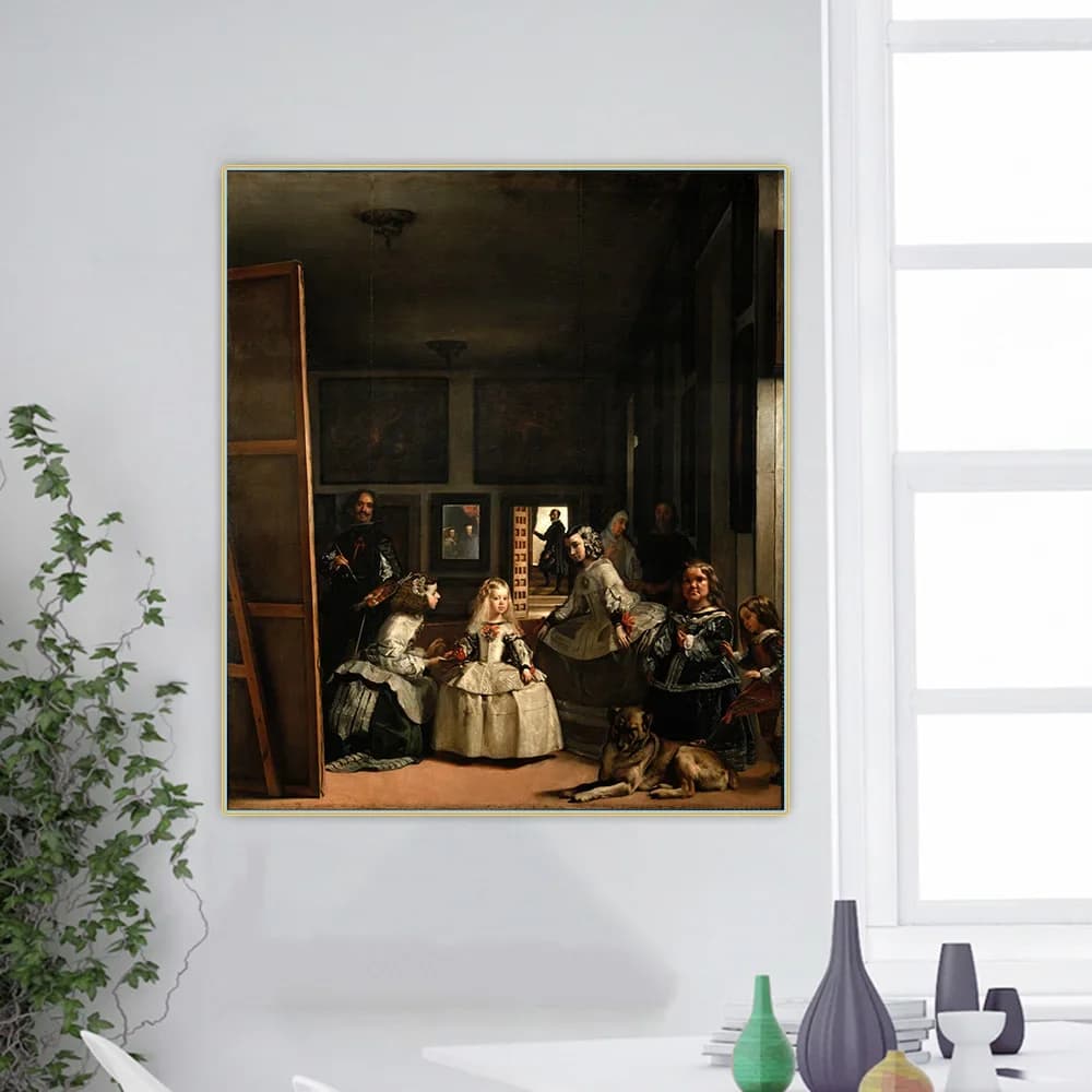 Diego Velazquez " The Family Of Philip IV " Canvas Oil Painting Poster Picture Wall Hanging Decor Home Living Room Decoration