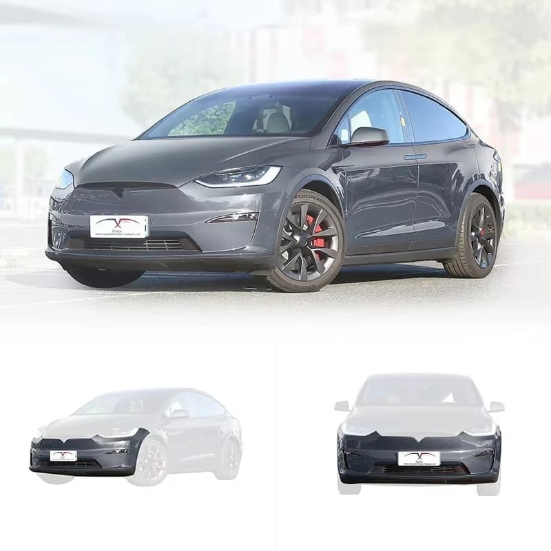 For Tesla Model X Body Kit Upgrade 2017-2018 Front Bumper to 2024 GalssFiber Car Modification New Front Bumper
