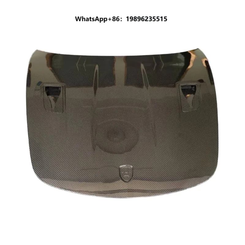 Carbon Fiber Engine Hood Upgraded Version with 1 Year Warranty