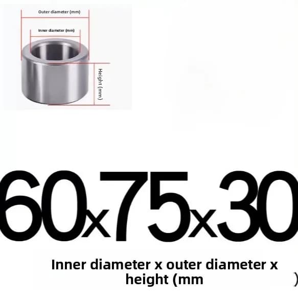 Bearing Steel Sleeve Bushing Wear-Resistant Inner Diameter 45 55 60 65 70 75 80mm for Linear Guide