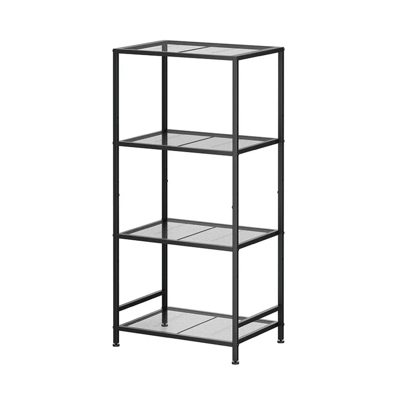 4-Floor Adjustable Shelf Display Storage Bookshelf Kitchen Living Room Metal Storage Shelf