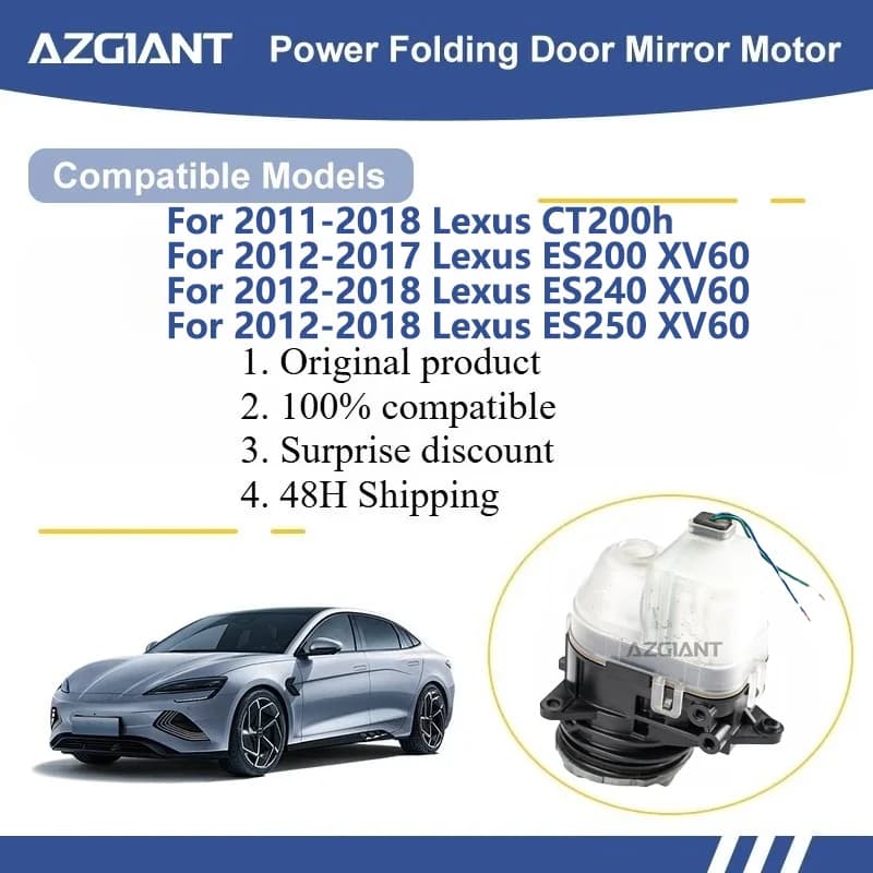 AZGIANT For Lexus CT200h/ES200 XV60/ES240 XV60/ES250 XV60/ES260 XV60 Rearview Mirror Folding Motor Actuator car parts Direct Fit