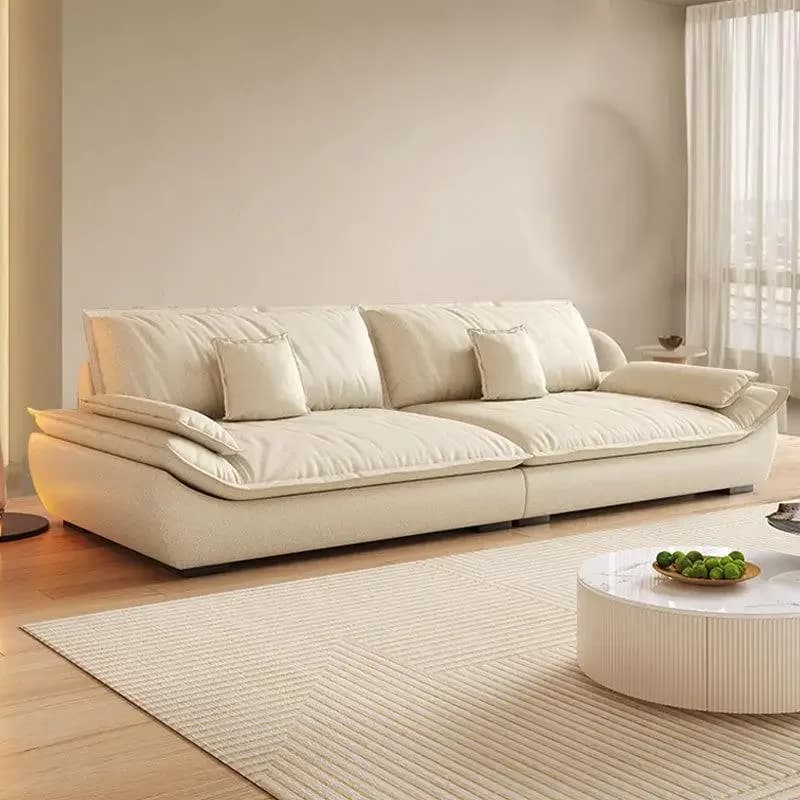 Minimalist High Back Living Room Sofas Beige Puff Luxury Bubble Living Room Sofas Nordic Modern Woonkamerbanken Furniture Home