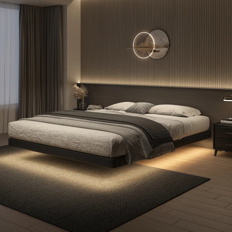 Covers Adults Double Bed Mattresses Decoration Luxury Bedroom Double Bed Queen Headboards Letto Matrimoniale Furniture
