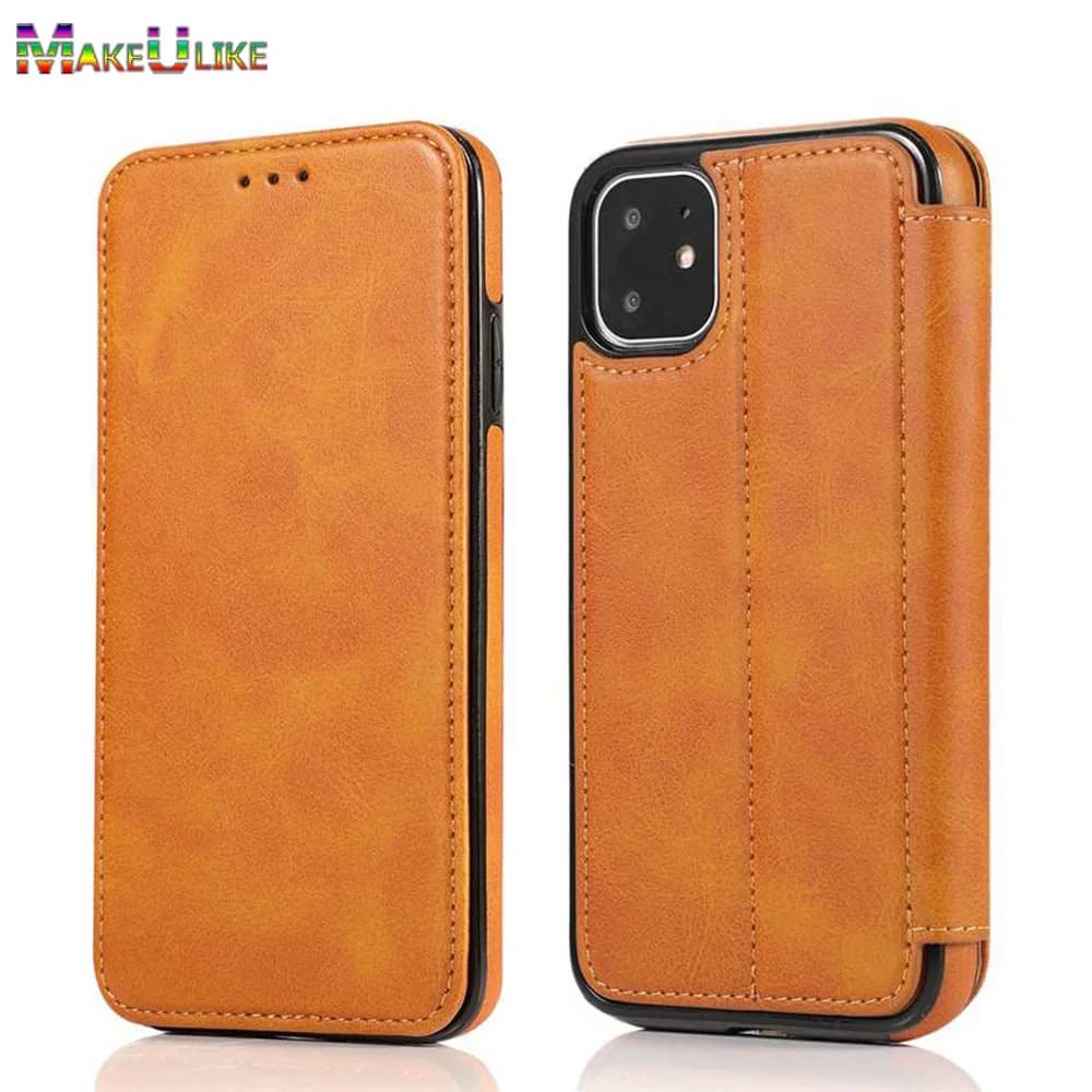 Magnetic Wallet Case for iPhone 11 14 15 16 17 Pro Max 12 13 Mini 14 15 16 Plus XR XS Max Case Leather Full Enclosed Flip Cover