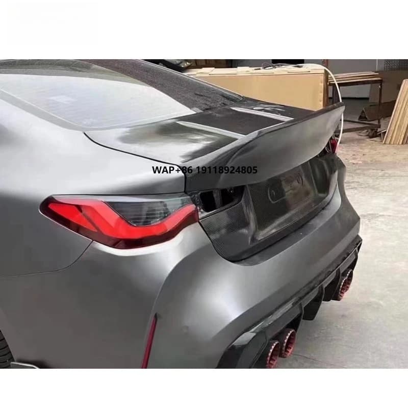 For  M4 G82 Carbon Fiber Car Trunk Cover 2020+Special High Quality Carbon Fiber Rear Tail Cover Decoration
