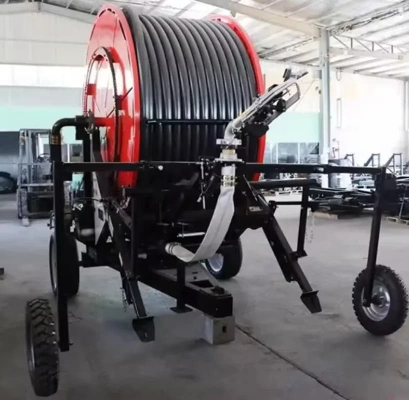 Integrated 90-400 Self-Propelled Agricultural Sprinkler Irrigation Machine Water-Saving Reel System with IoT Technology