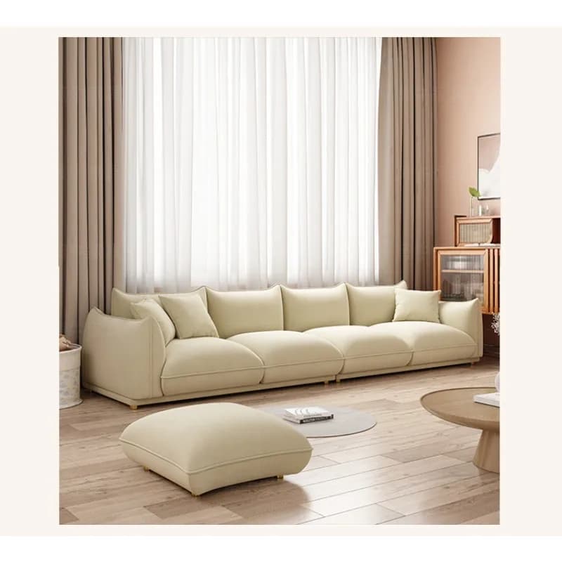 Cream style bread sofa, very simple living room Italian modern