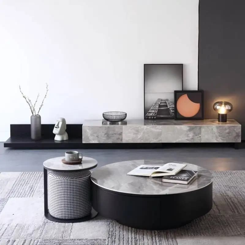 Unique Minimalist Simple Tv Cabinet Gray Classic 180Cm Japanese Living Room Tv Cabinet Designer Mueble Televisor Furniture Home