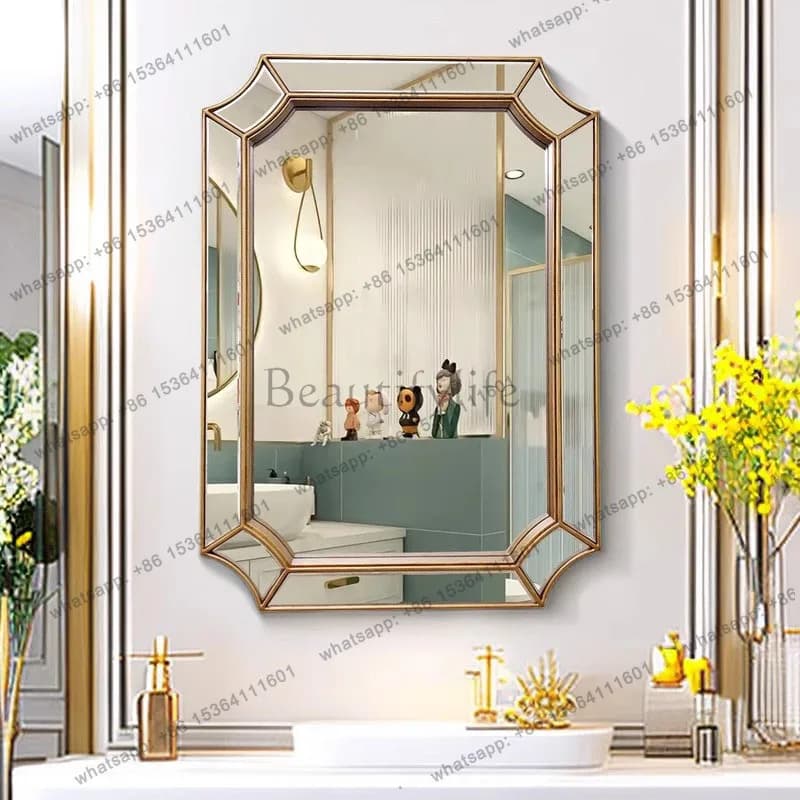 Cheap Creative Mirror Accent Luxury Long Design Interior Salon Fashion Girls Aesthetic Mirror Hanging Espelhos Home Decorations
