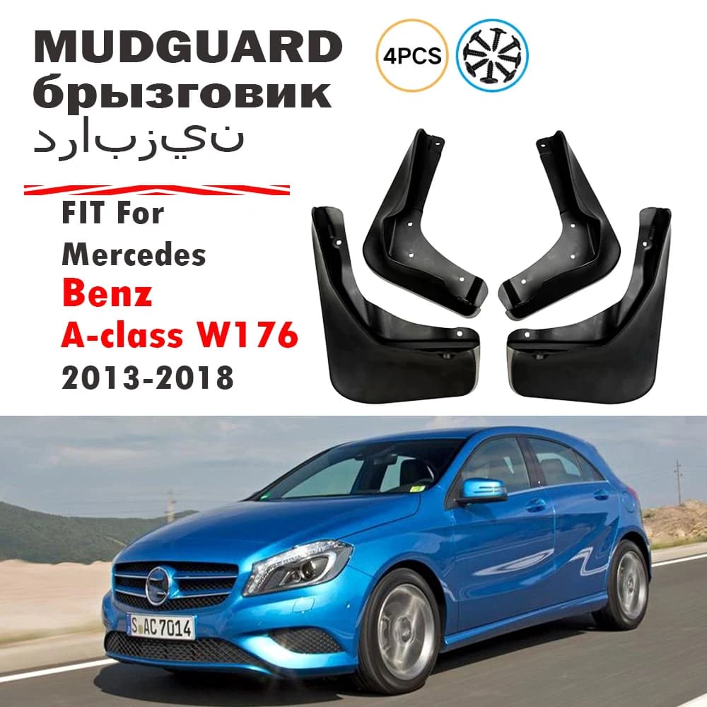 FOR Benz A-class W176 Mudflasp guard Benz A class Mudguards Fender Mud flap splash Fenders car accessories Front rear 4 pcs