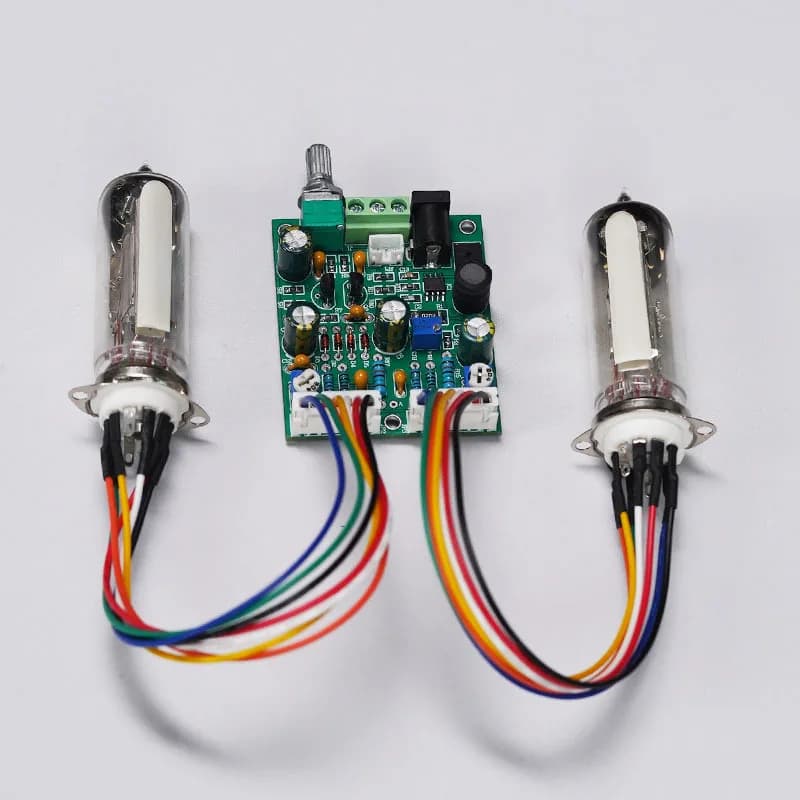 6E2 Cat's Eye Tube Dual Channel Music Rhythm Fluorescent Indicator Driver Board Radio Amplifier Modification Kit