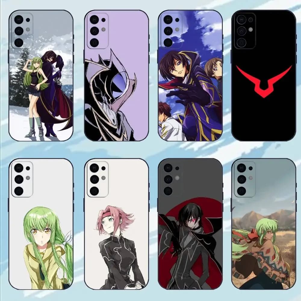 Anime C-Code Geass-s  Phone Case For Samsung S25,S24,S23,S22,S21,S20,Plus,lite Soft Black Shell
