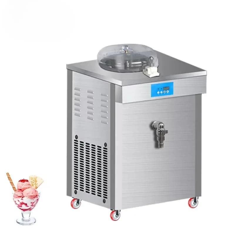 Single Cylinder 16L/H Output Multifunctional Commercial Gelato & Hard Ice Cream Machine with Nuts for Store Use