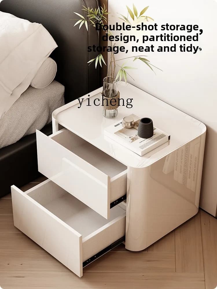 FZ  minimalist light luxury bedside table modern simple bedroom storage high-end bedside storage cabinet