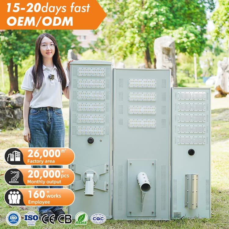 AORUITAI Manufacturer SKD Waterproof IP65 All in One Outdoor 40w 50w 60w 80w 120w 150w 200w Led Solar Street Light