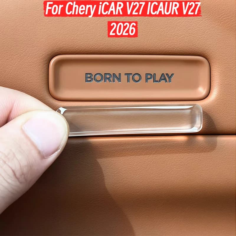 For Chery iCAR V27 ICAUR V27 2026 Car Door Switch Panel Button Epoxy Protective Stickers Car Accessories