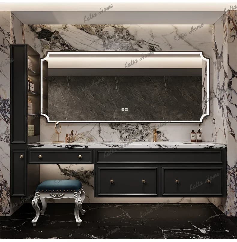 FG bathroom cabinet dresser combination toilet sink cosmetic cabinet bathroom dressing storage cabinet