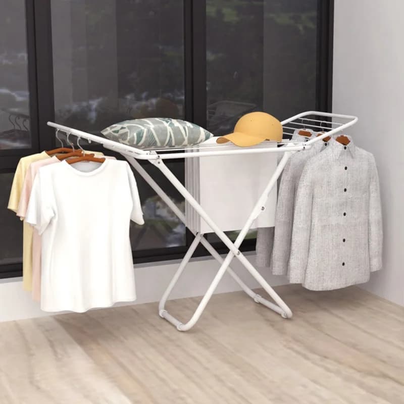 Floor-to-ceiling drying rack Balcony folding drying rack Indoor and outdoor free installation drying quilt storage hanger