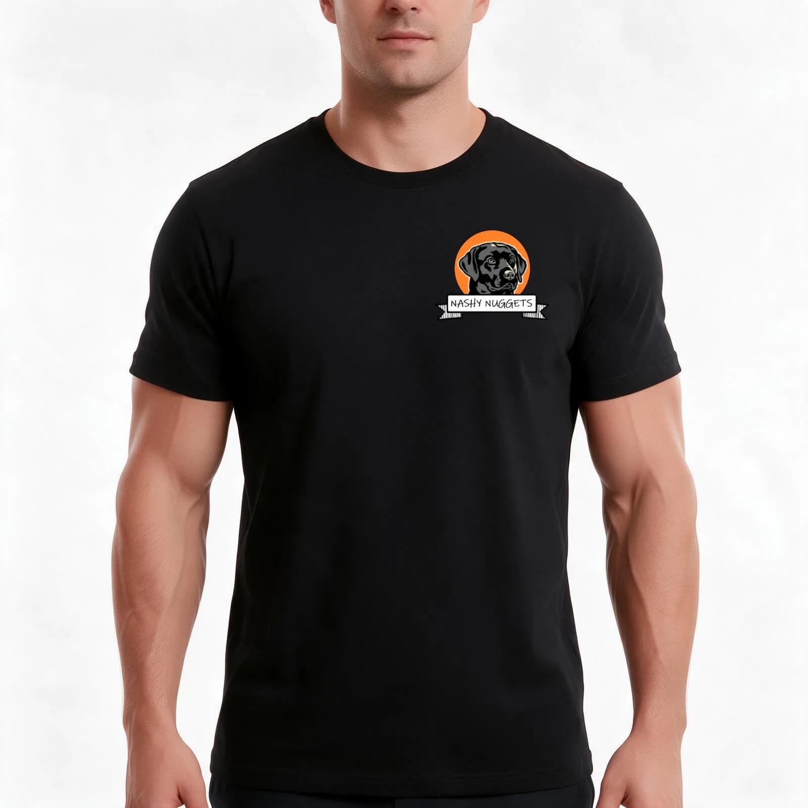 Nashy nuggets T-Shirt, Summer Casual Cotton Tee, Oversized Streetwear Tops, Vintage Graphic Print, Loose Fit Short Sleeve