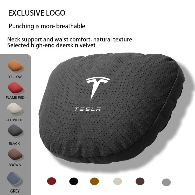 For Tesla Model Y Juniper Tesla Model 3 Highland Interior Model S Car Accessories Car Headrest Car Pillow Waist pillow 2025 Key