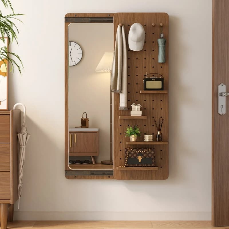 LTT1 invisible full-length mirror push-pull hidden full-length mirror wall-mounted hole board porch fitting mirror