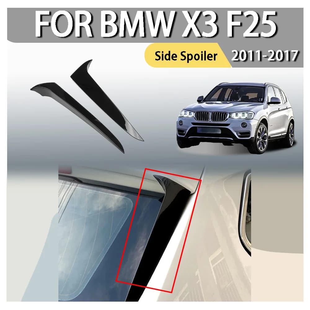Side Spoiler For BMW X3 F25 2011 2012 2013 2014 2015 2016 2017 Car Decoration Upgrade Accessories Styling ABS Plastic