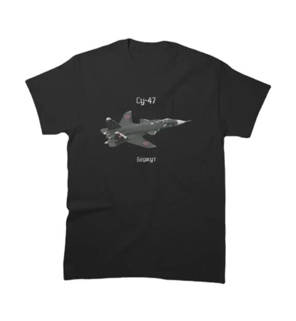 SU-47 Berkut Russian experimental aircraft with negative swept wings Classic T-Shirt