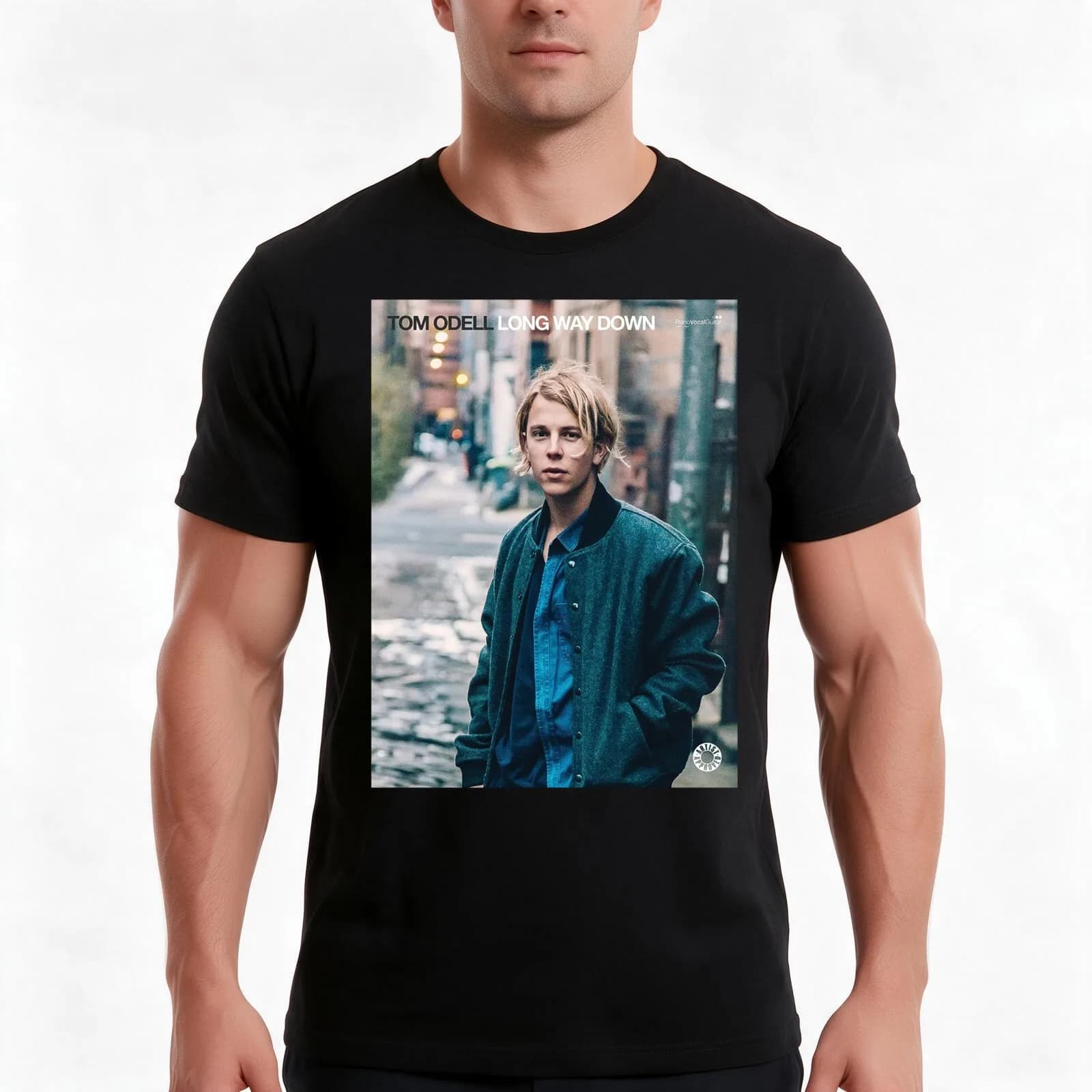 Tom Odell - Long Way Down T-Shirt, Summer Casual Cotton Tee, Oversized Streetwear Tops, Vintage Graphic Print, Unisex Men Women