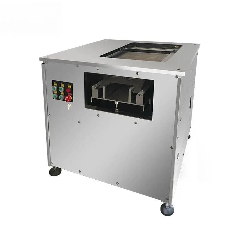 Commercial Black Fish Salmon Basa Pangasius Tilapia Dory Fish Meat Fillet Oblique Cutting Slicing Processing Making Machine