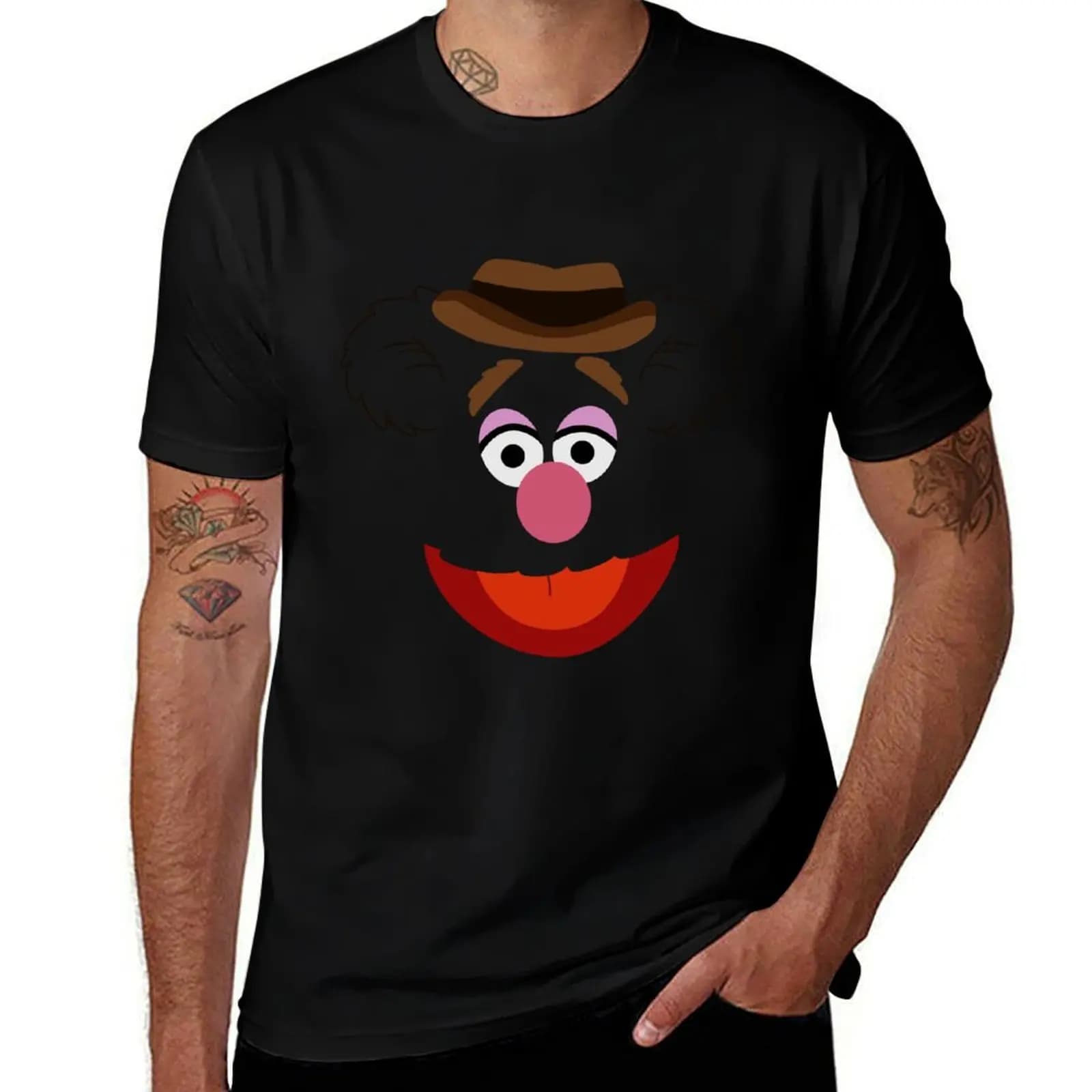 Fozzie Bear T-Shirt Plus Size Summer Casual T-Shirt